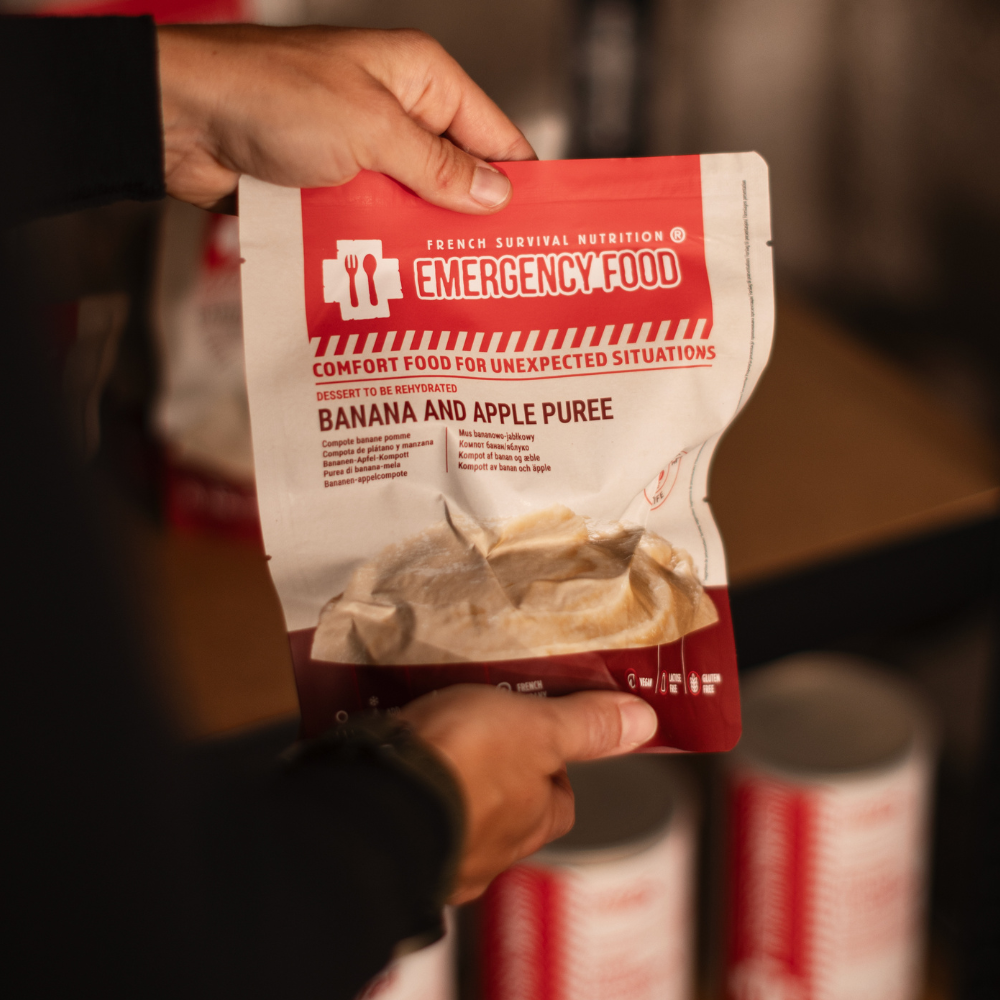 Compote banane pomme - 100g - DDM 25 ans