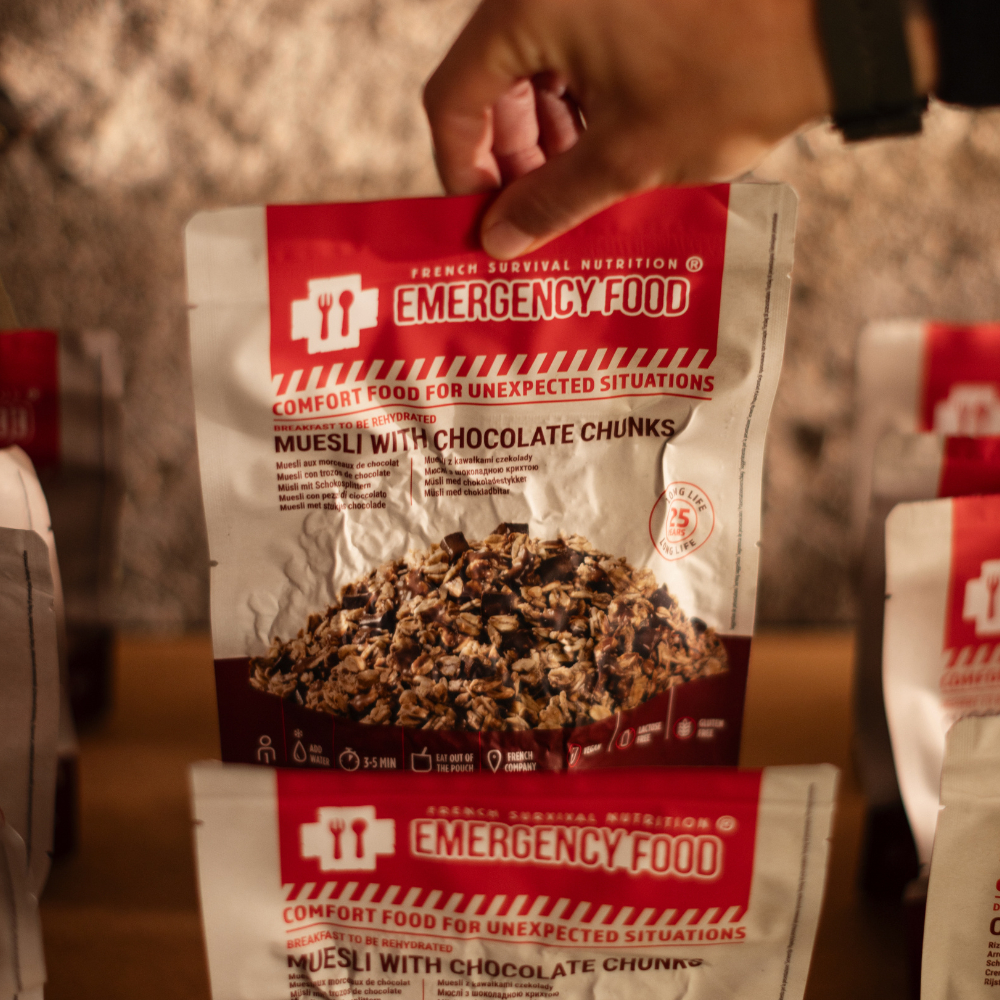 Muesli aux pépites de chocolat - 150g - DDM 25 ans