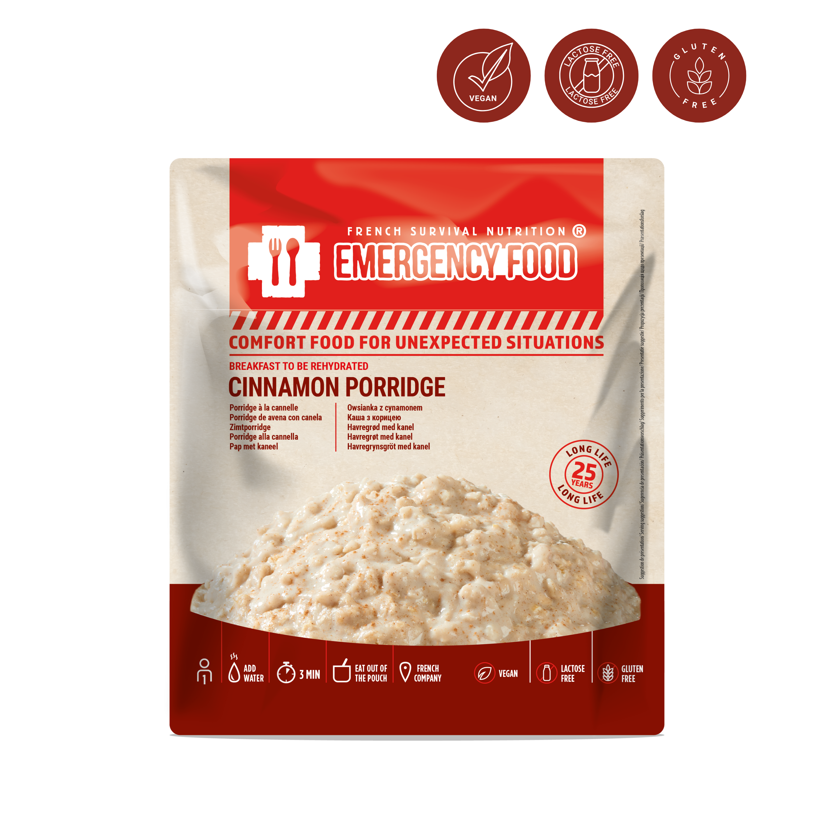 Porridge à la cannelle - 150g - DDM 25 ans