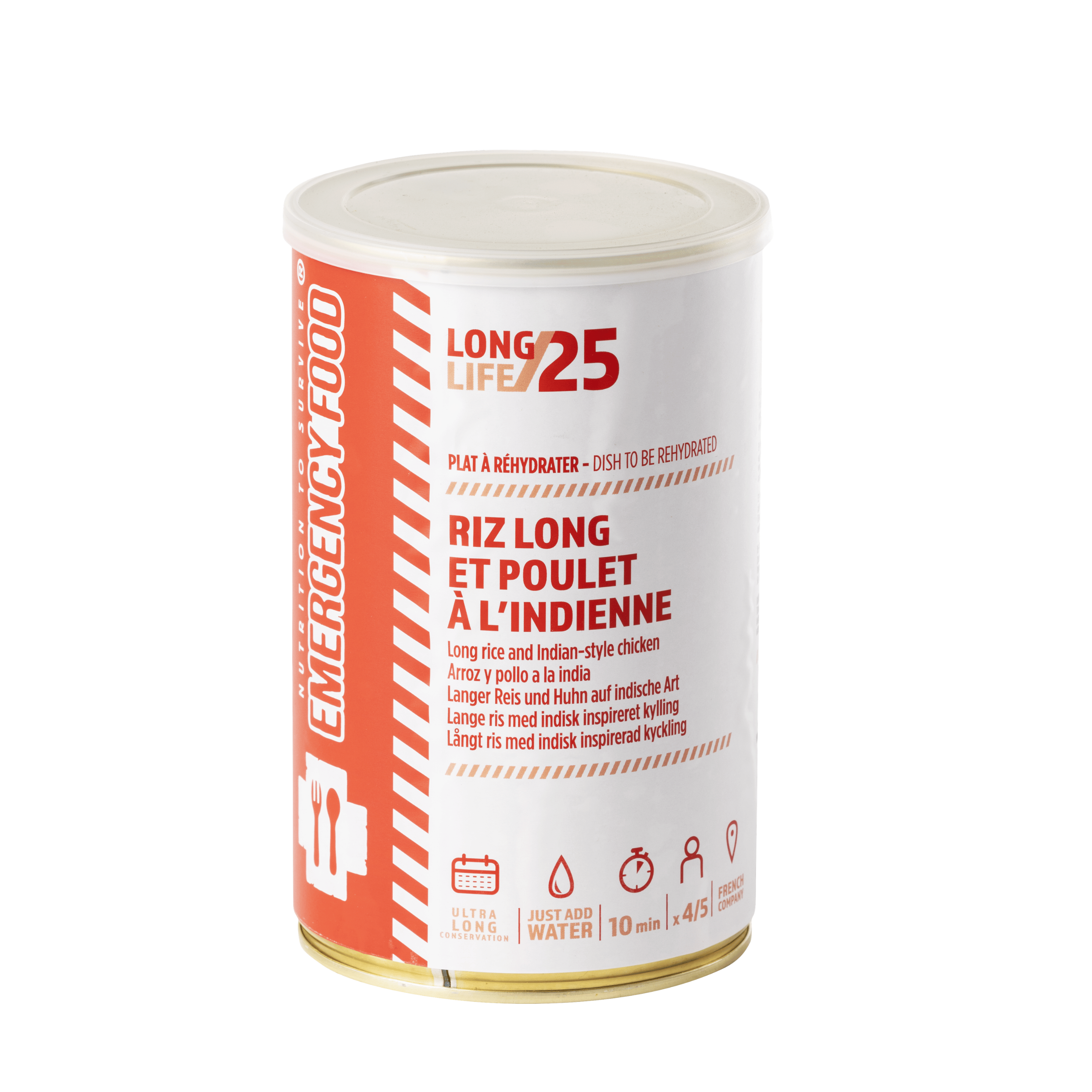Riz long et poulet à l'indienne - 400g - DDM 25 ans