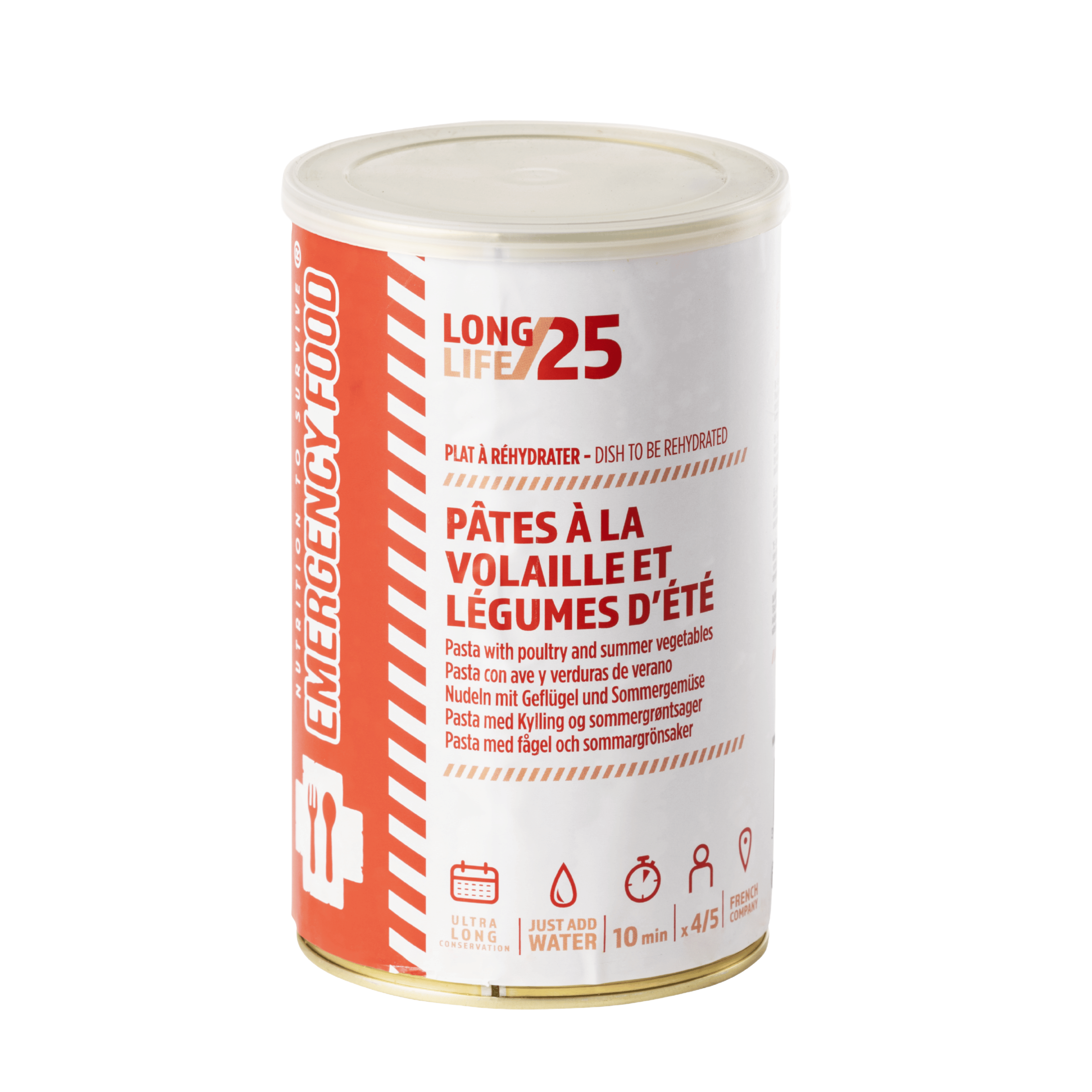 Pâtes au poulet et légumes d'été - 400g - DDM 25 ans