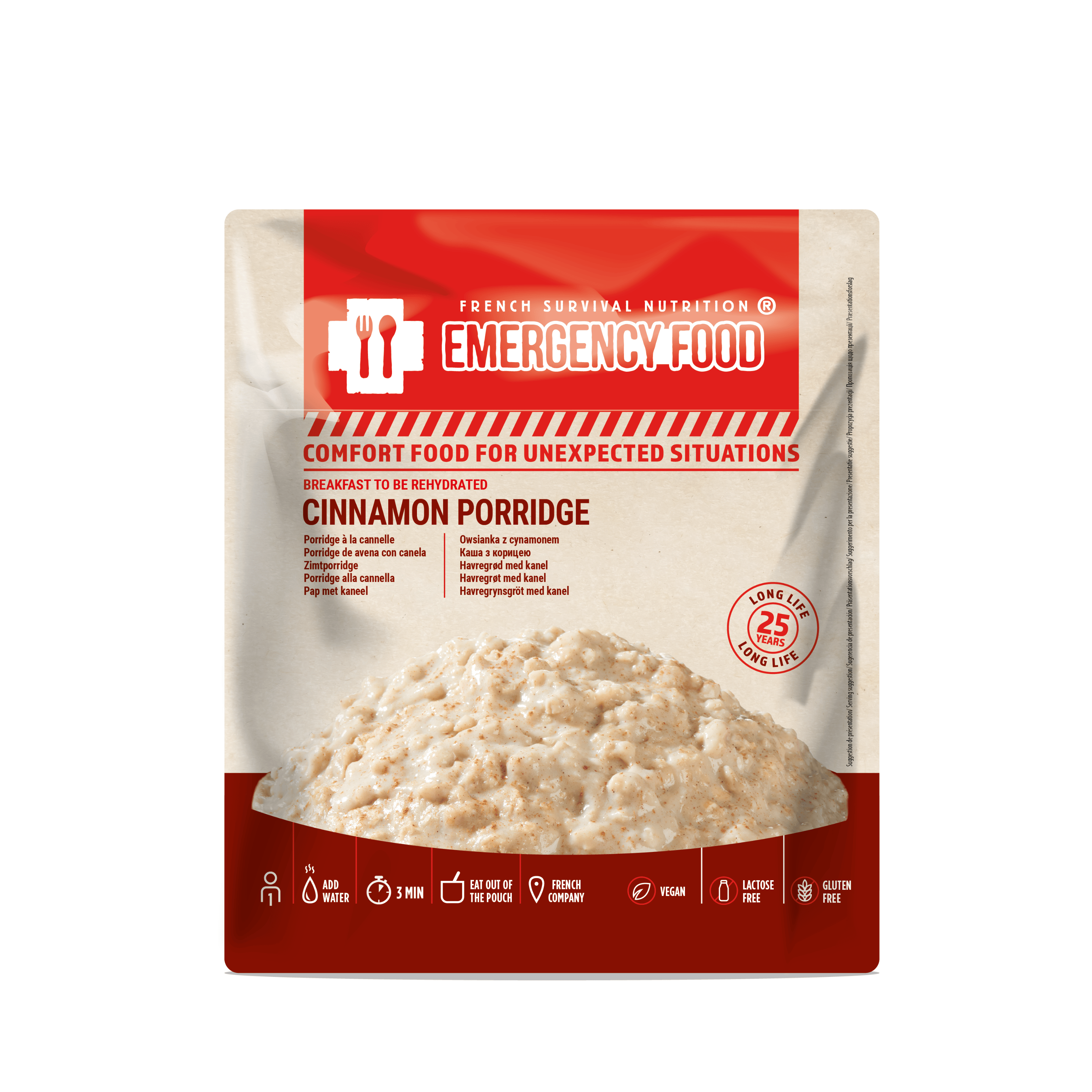 Porridge à la cannelle - 150g - DDM 25 ans