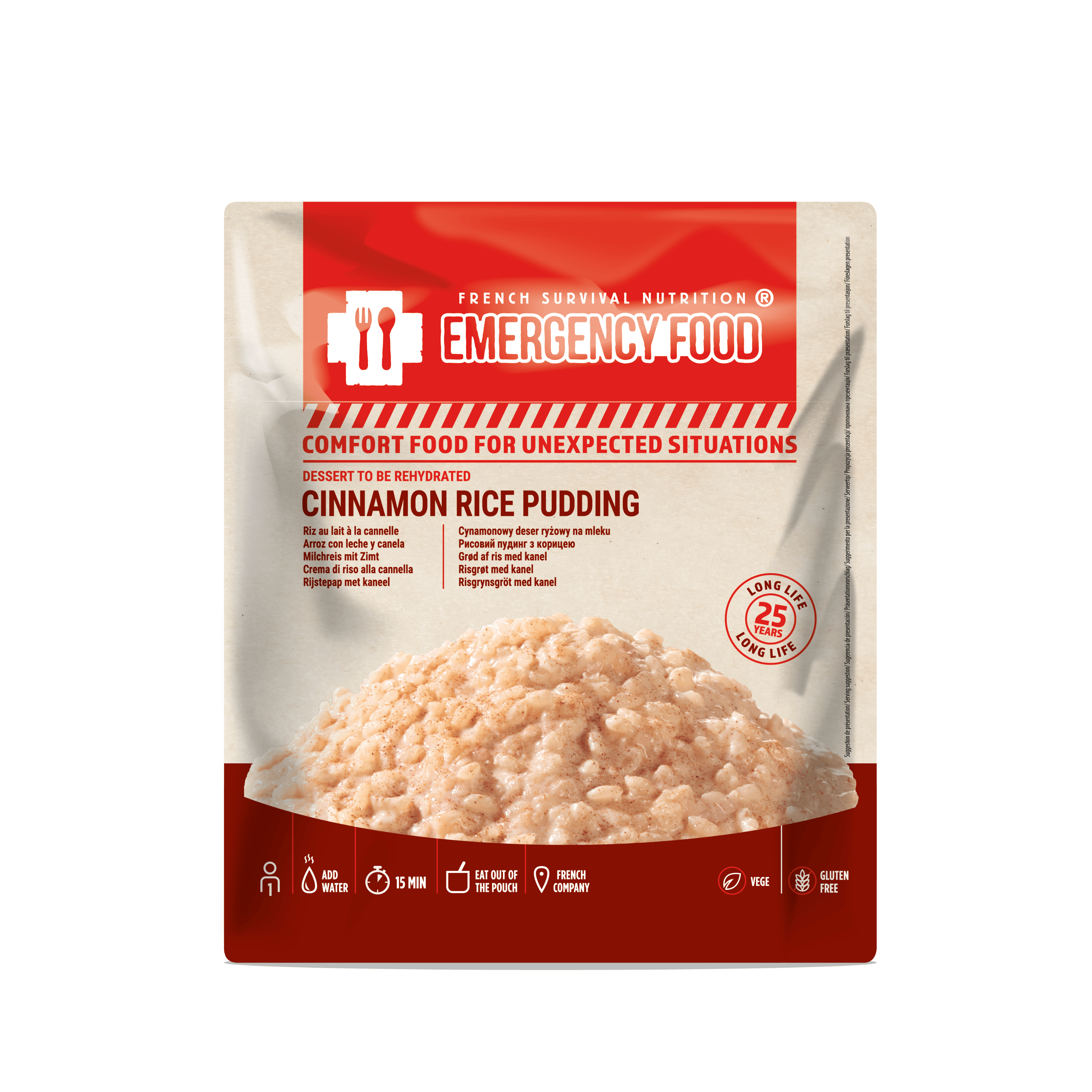 Riz au lait à la cannelle - 100g -  DDM 25 ans