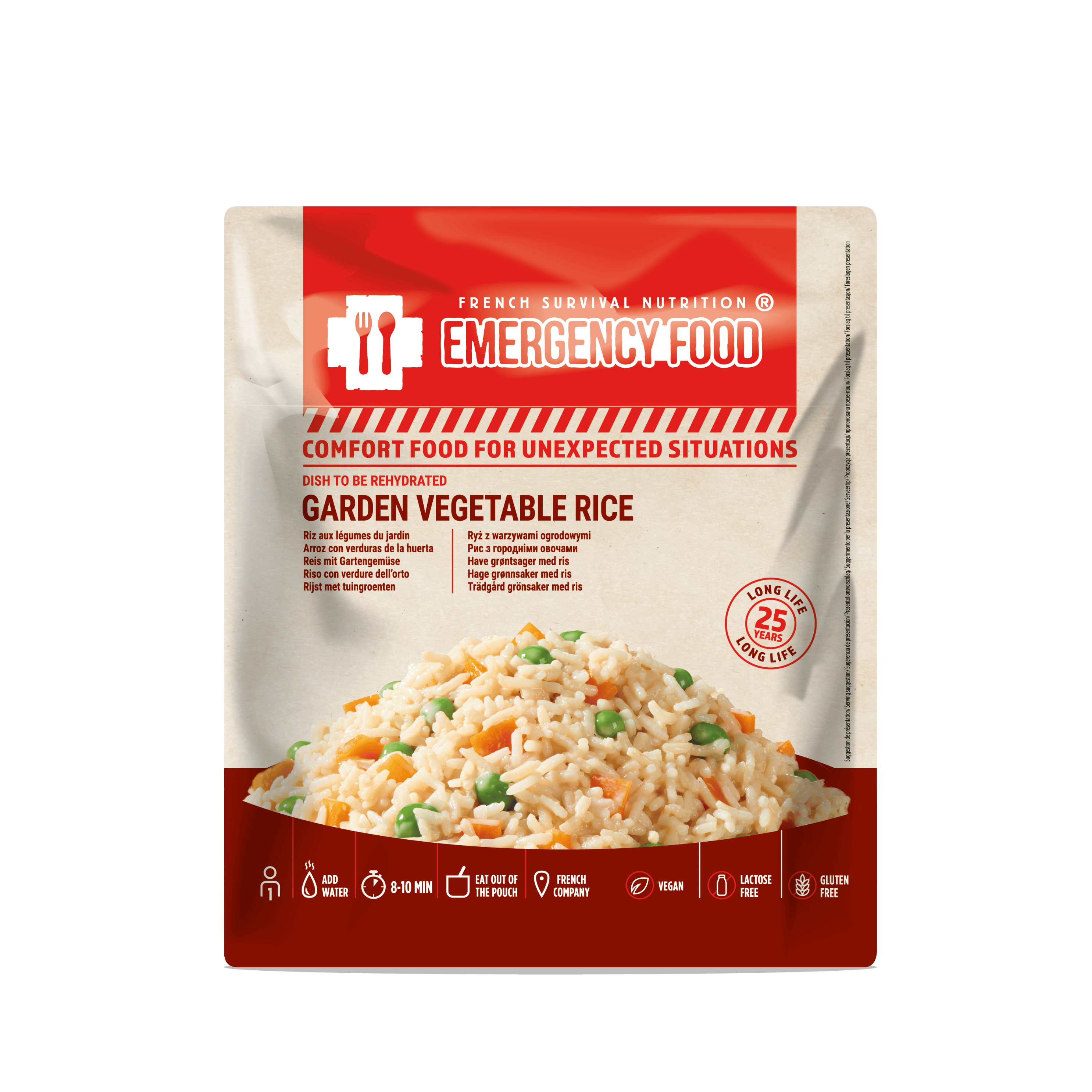 Riz aux légumes du jardin - 150g -  DDM 25 ans